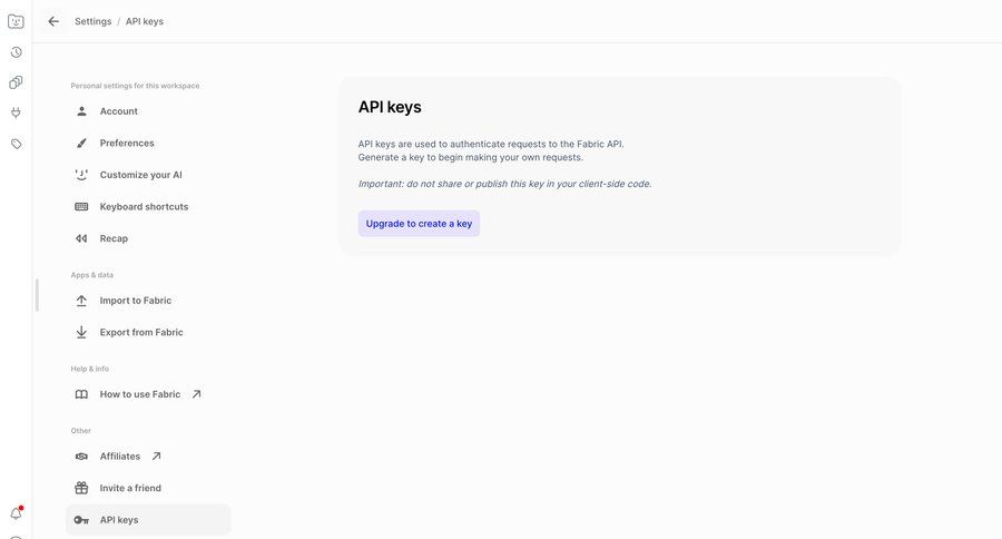 Fabric
			 paywall workspace settings ui page example