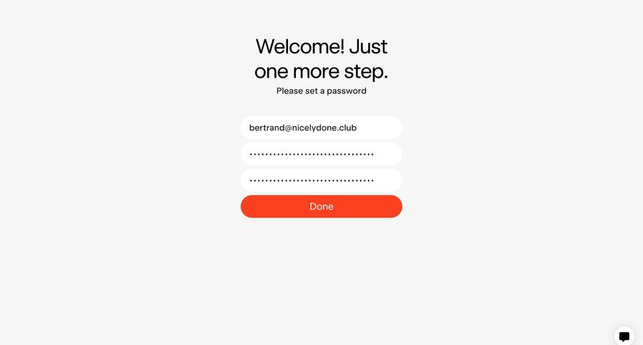 Exactly
				signup page example