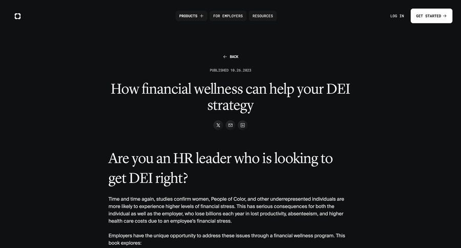 Origin Financial
			article support / help center b2b marketing ui page example