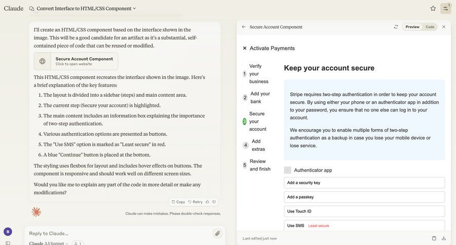 Claude
			settings multi-factor authentication (mfa) security settings modal screen form account setup fintech account security account settings authentication sidebar security mfa option menu security configuration ui page example