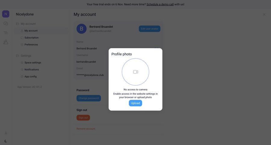 Orchestra
				profile ui page example