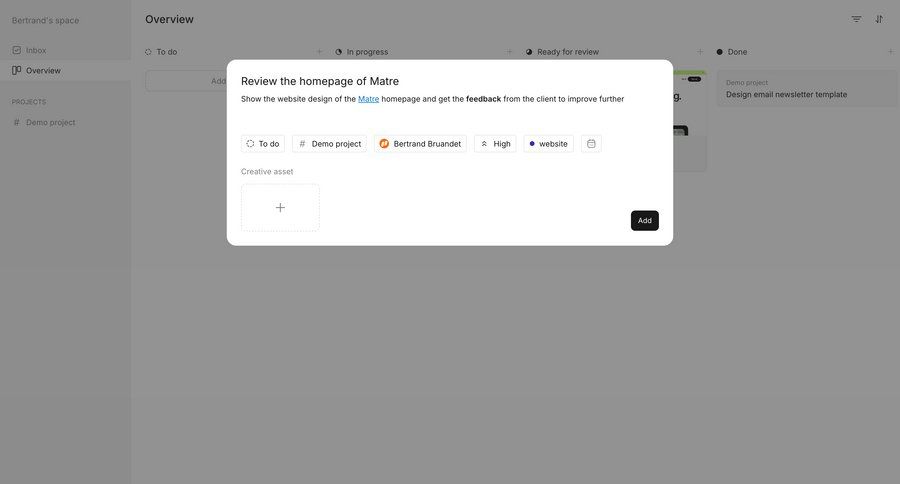 Workflow
			 task management project management file upload sidebar upload file ui page example