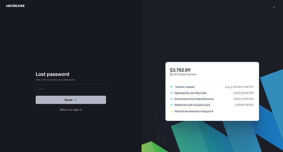 Increase
				detail page page example