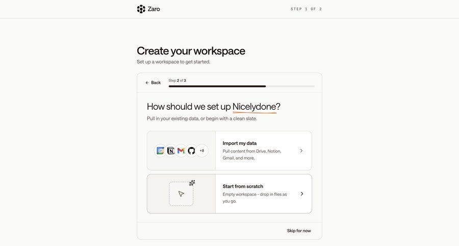 Zaro
			 data import progress bar ui page example