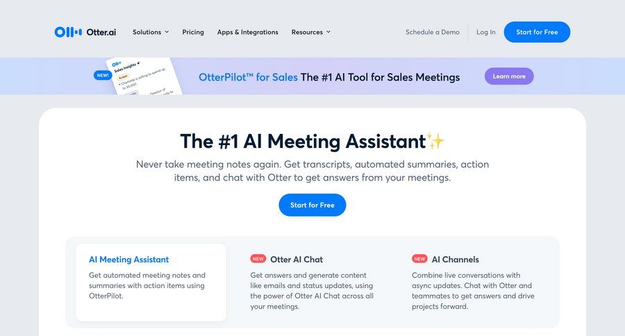 Otter
			 virtual assistant call transcript chrome extension homepage home page tips testimonials meeting transcript ui page example