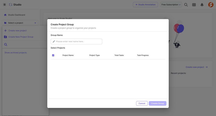 Scale
			 dashboard project management form project setup table ui page example