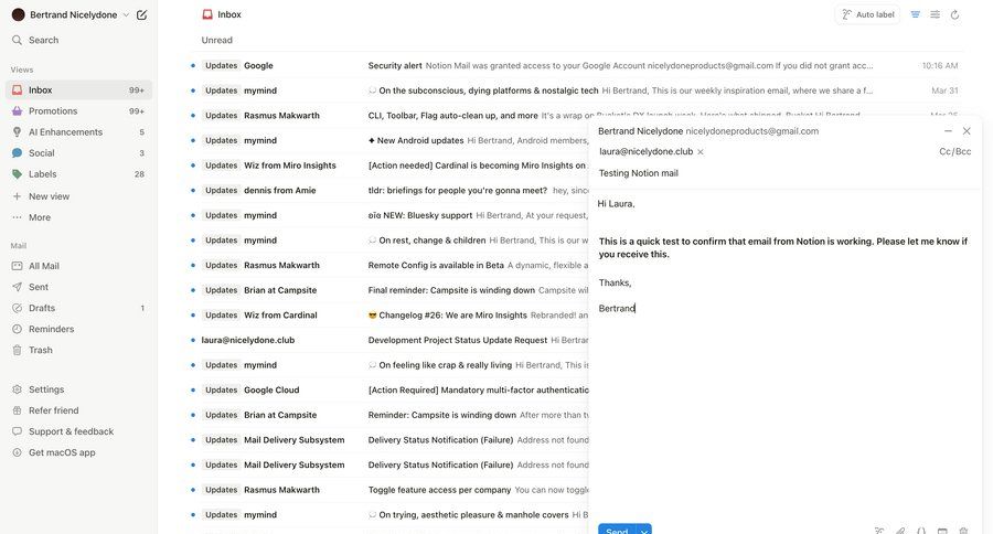 Notion Mail
			 sidebar navigation automation email management email compose email inbox communication chat messages competition not found page not found ui page example