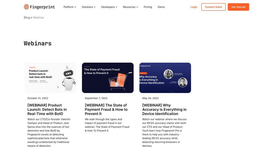 Fingerprint
				webinars ui page example