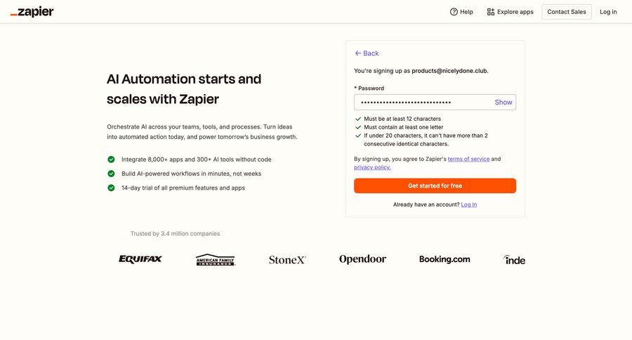 Zapier
			      ux ui design