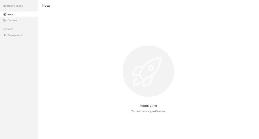 Workflow
			notification empty state list sidebar navigation email inbox sidebar ui page example