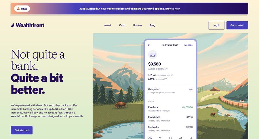 Wealthfront
			 ux ui design