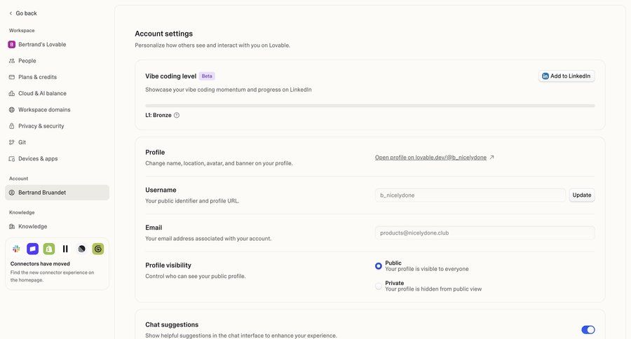 Lovable
			 settings sidebar navigation account management form account settings form layout profile management email sidebar user profile message navigation menu navigation bar ui page example