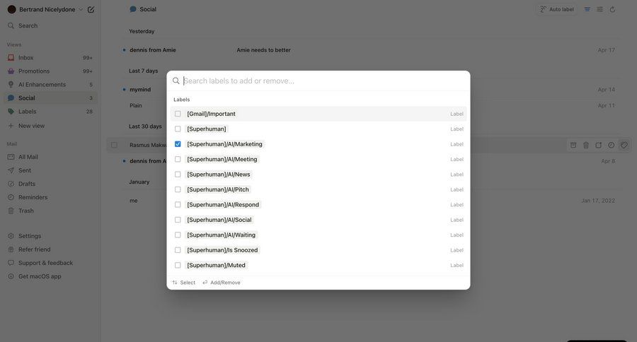 Notion Mail
			modal & popover command palette automation news feed ui page example