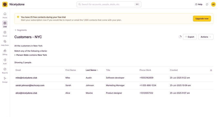 Outseta
			 sidebar navigation data export exporting data data filtering sidebar alert menu table ui page example