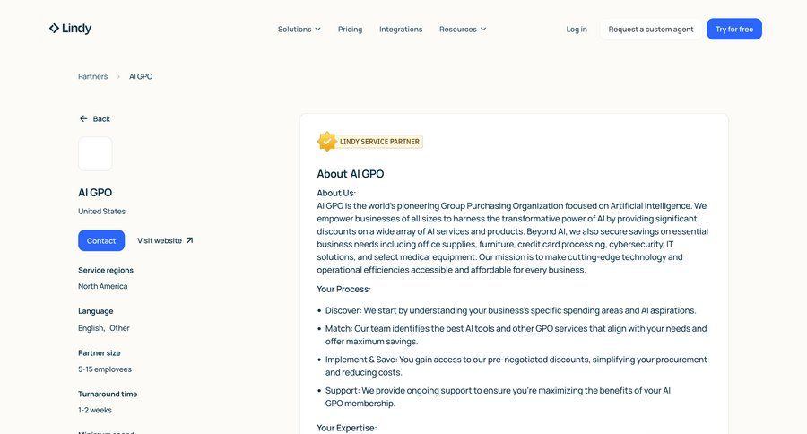 Lindy
				detail page ui page example