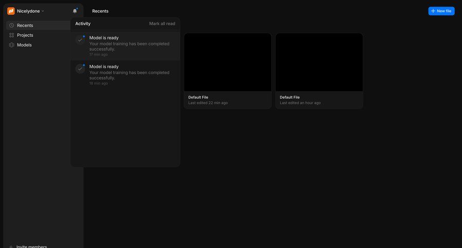 Morphic
			 dashboard artificial intelligence account management file management minimalist design sidebar activity stream card layout ui page example