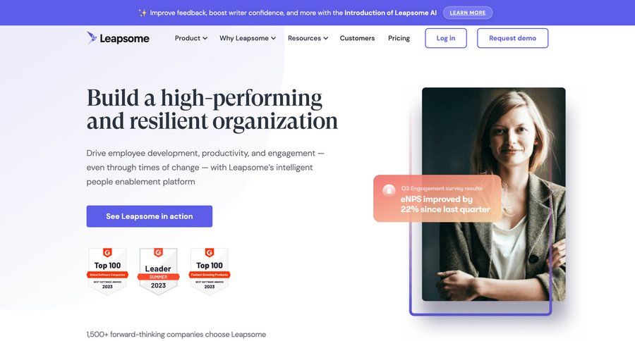 Leapsome
			   ux ui design