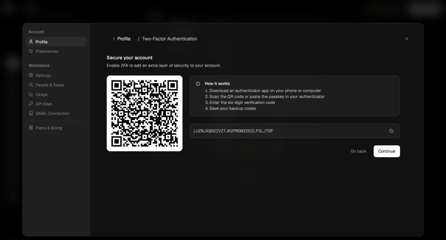 Flora
			multi-factor authentication (mfa) verification account settings account setup security settings authentication modern sidebar security sidebar navigation account management account settings account setup hierarchical navigation ui page example