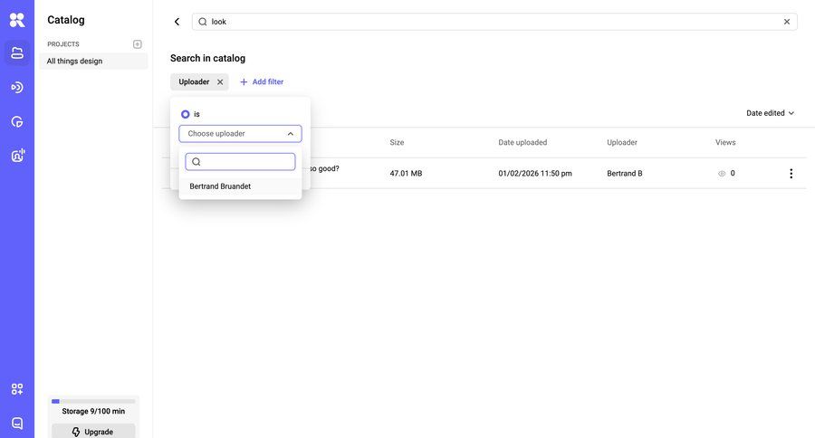 Kinescope
				list ui page example