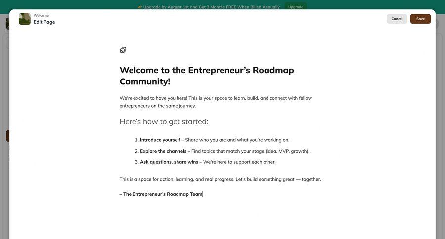 Mighty
			 onboarding instructions call to action ui page example