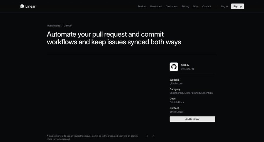 Linear
			 workflow automation issue tracking ui page example