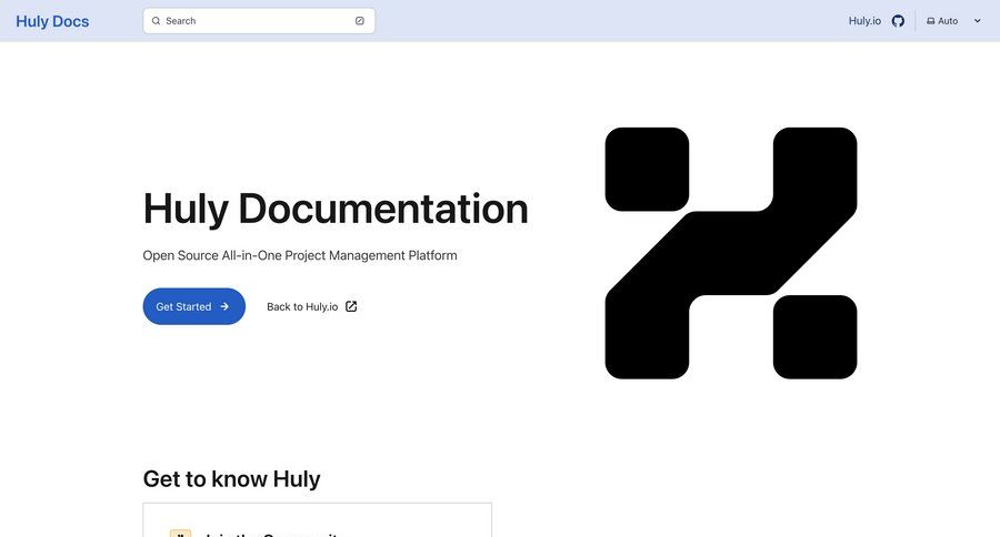 Huly
				documentation ui page example