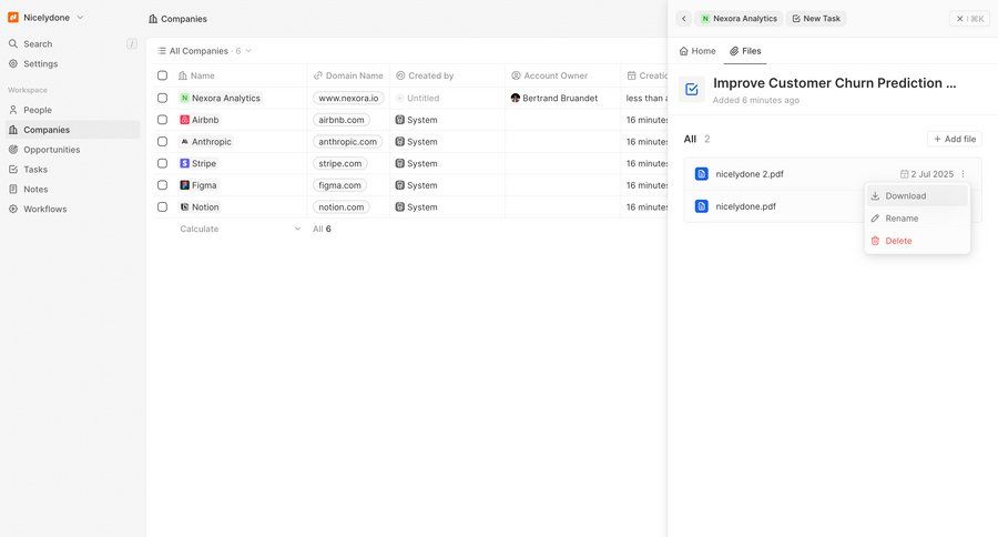 Twenty
				list ui page example