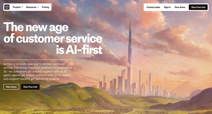 Intercom
				 page example