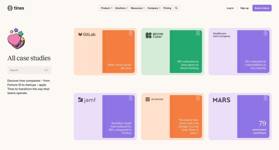 Tines
			 folder editorial blog post news article feature article product update case studies ui page example