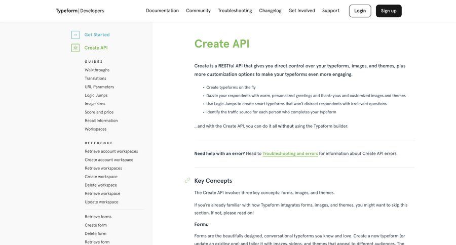 Typeform
				create ui page example