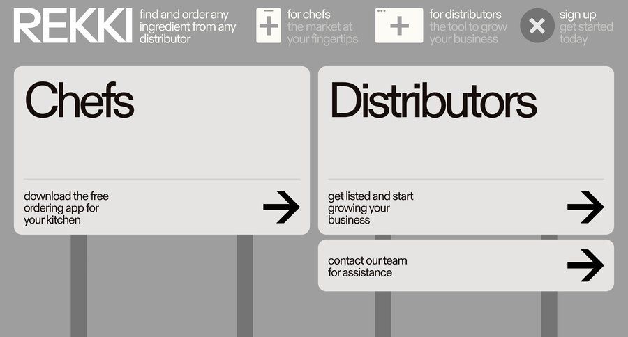 Rekki
				signup page example