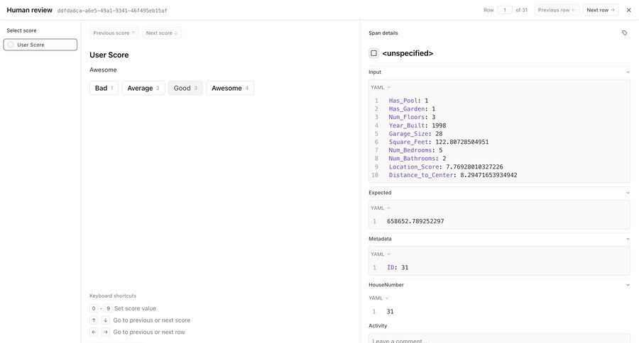 Braintrust
			 modal screen form user feedback machine learning keyboard shortcuts pagination review code snippet ui page example
