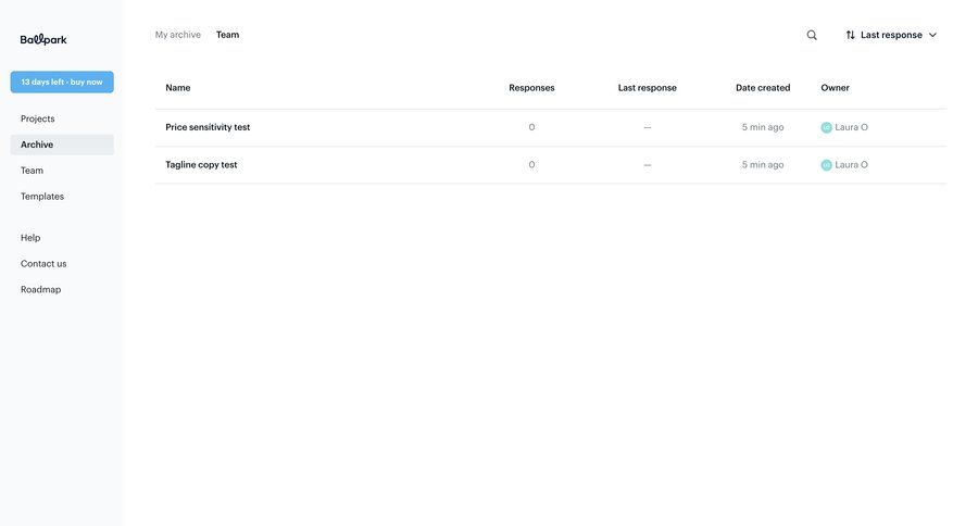 Ballpark
			 sidebar navigation user research data display dropdown filters sidebar table dashboard layouts ui page example