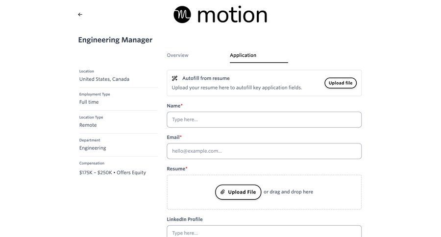 Motion
			 drag & drop file uploader upload file career jobs job time selector ui page example
