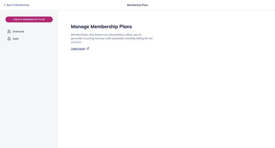 Mangomint
			 e-commerce settings subscription billing full-screen layout ui page example