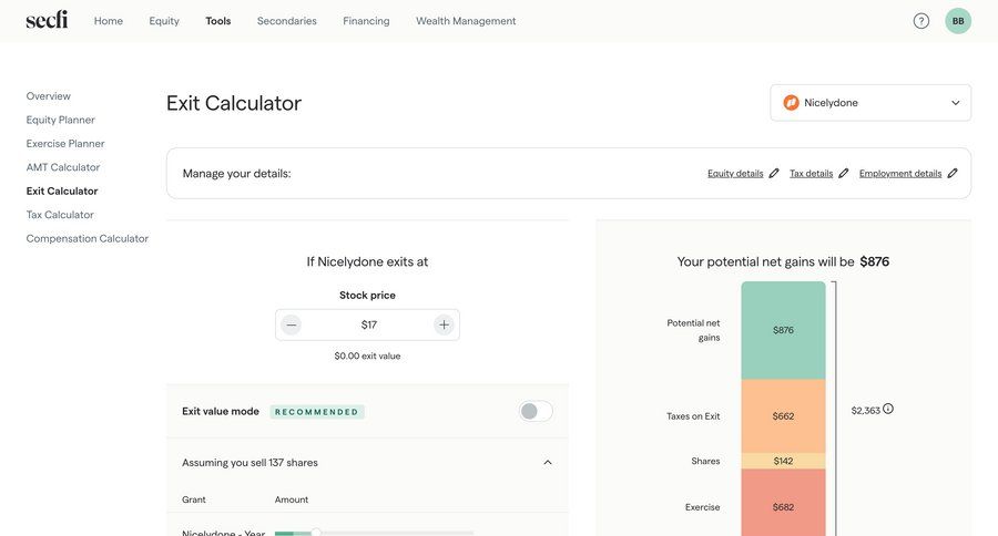 Secfi
			 sidebar navigation hierarchical content finance data visualization alternatives progress bar modern accordion ui page example
