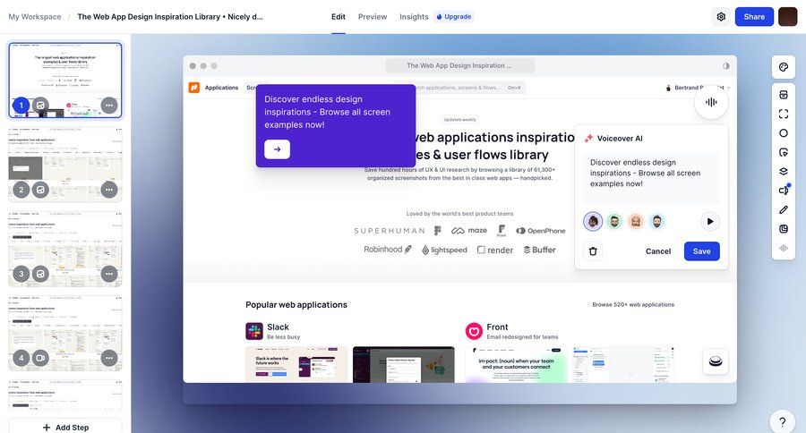 Arcade
			 settings grid upgrade modal call intelligence voice ui page example