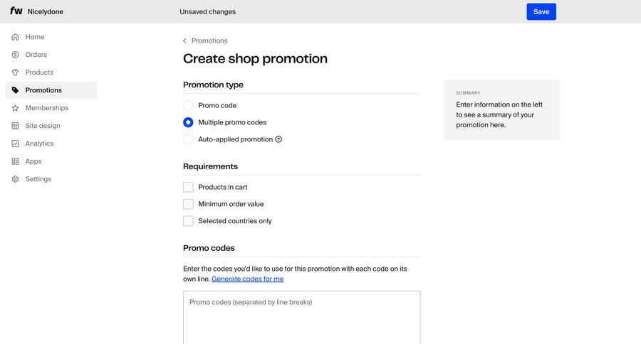 Fourthwall
			 e-commerce form summary ui page example
