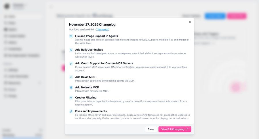 Gumloop
				modal & popover ui page example