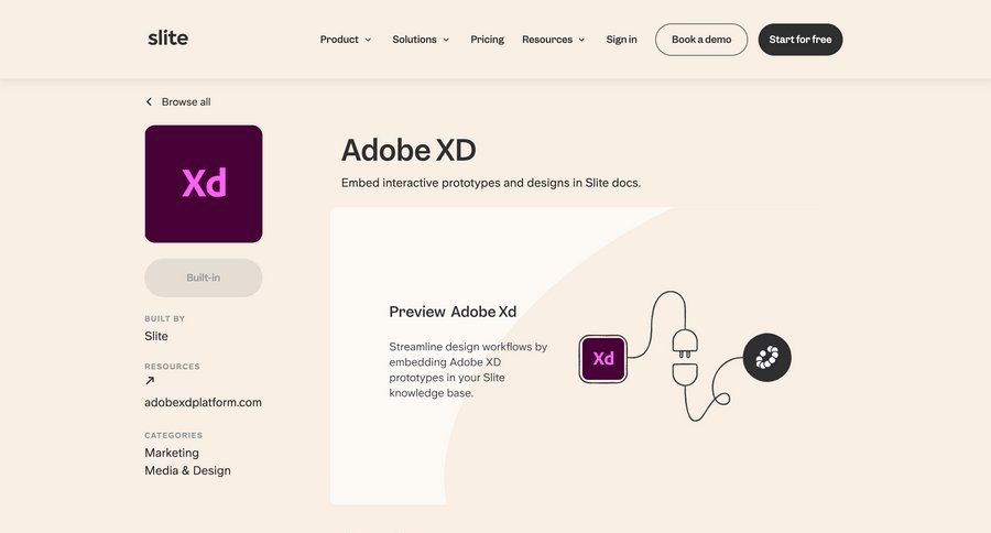 Slite
				detail page ui page example