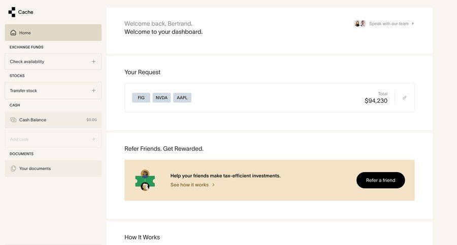 Cache
				home ui page example