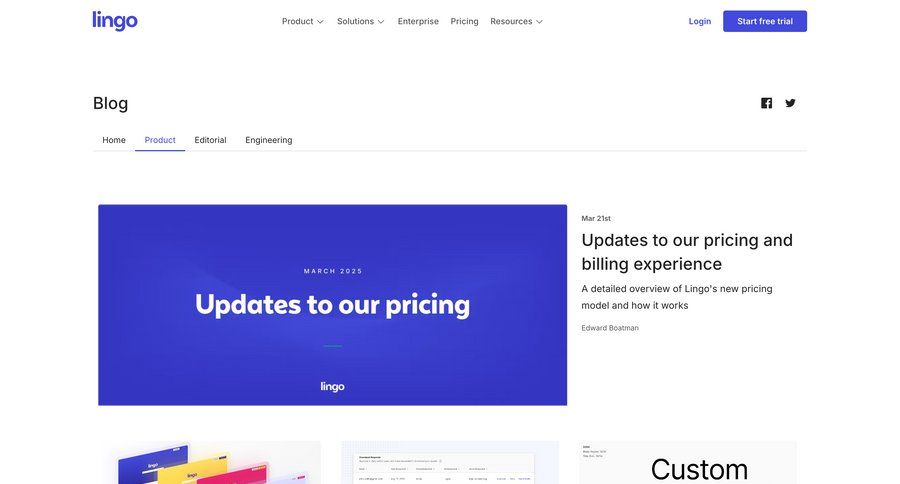 Lingo
				collection ui page example