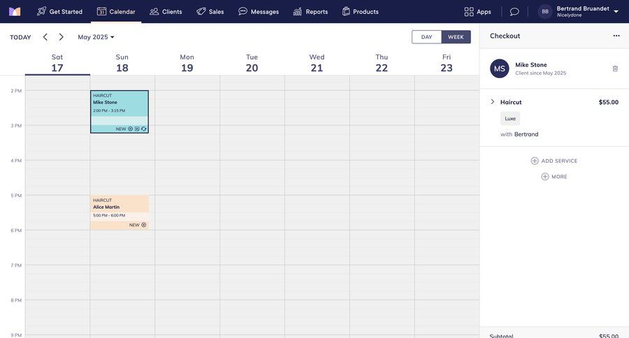 Mangomint
				detail page ui page example