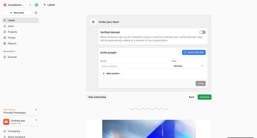 Campsite
			         ux ui design