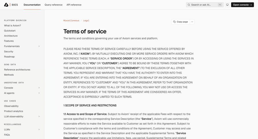 Axiom
				article ui page example