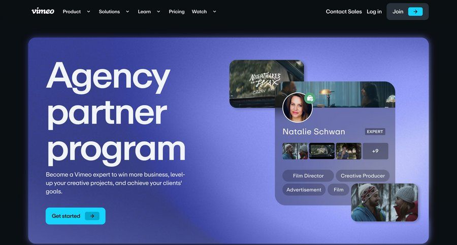 Vimeo
				product page ui page example