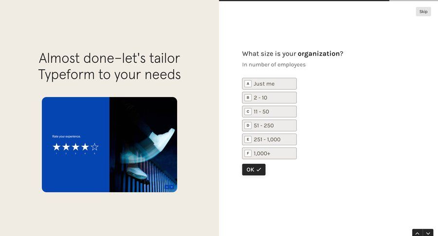 Typeform
			    ux ui design