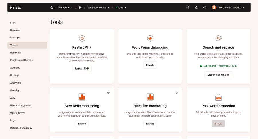 Kinsta
				settings ui page example