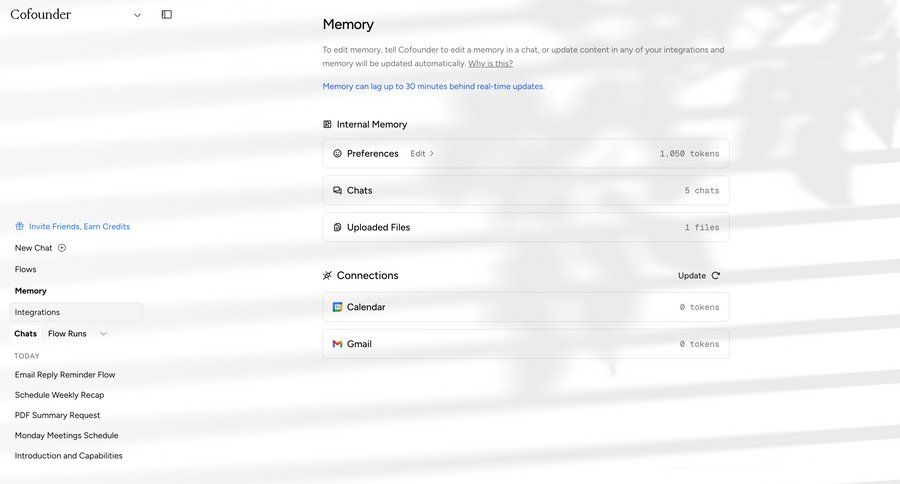 Cofounder
				settings ui page example