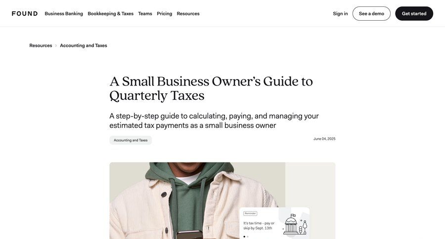Found
			 blog post ui page example